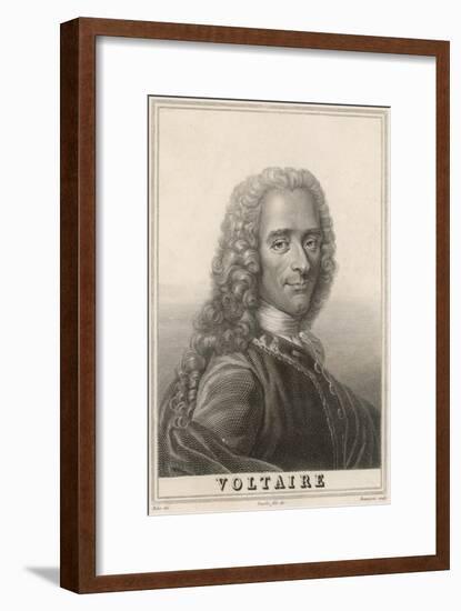 Francois-Marie Arouet the French Writer and Philosopher-null-Framed Art Print
