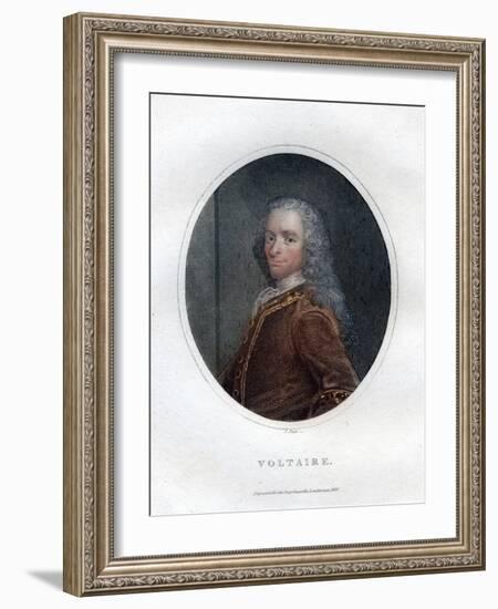 Francois Marie Arouet Voltaire, 18th Century French Writer and Satirist-J Pass-Framed Giclee Print