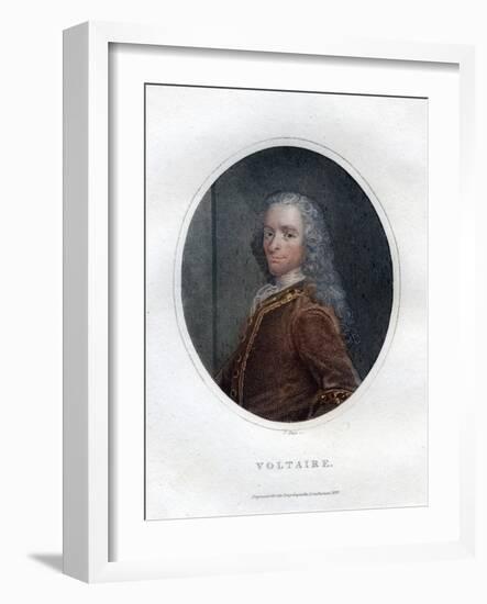 Francois Marie Arouet Voltaire, 18th Century French Writer and Satirist-J Pass-Framed Giclee Print