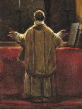 Priest at the Altar-Francois-Marius Granet-Giclee Print