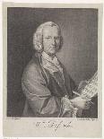 Portrait of the Composer Willem De Fesch (1687-176), 1751-François Morellon de La Cave-Mounted Giclee Print