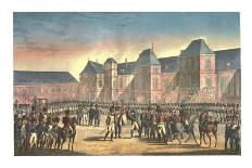 The French retreat after the Battle of Leipzig, Germany, 19th October 1813-Francois Pigeot-Giclee Print