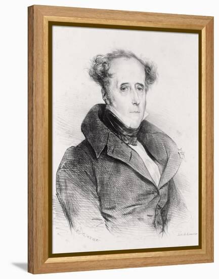 Francois-Rene, Vicomte De Chateaubriand, Engraved by Lemercier-Achille Deveria-Framed Premier Image Canvas