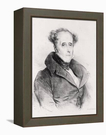 Francois-Rene, Vicomte De Chateaubriand, Engraved by Lemercier-Achille Deveria-Framed Premier Image Canvas