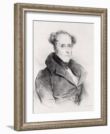 Francois-Rene, Vicomte De Chateaubriand, Engraved by Lemercier-Achille Deveria-Framed Giclee Print