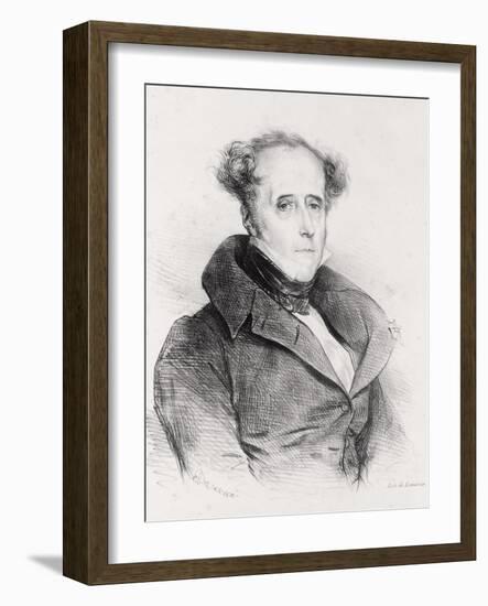 Francois-Rene, Vicomte De Chateaubriand, Engraved by Lemercier-Achille Deveria-Framed Giclee Print