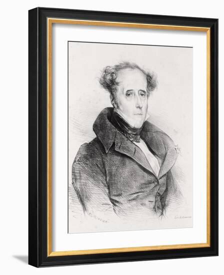 Francois-Rene, Vicomte De Chateaubriand, Engraved by Lemercier-Achille Deveria-Framed Giclee Print