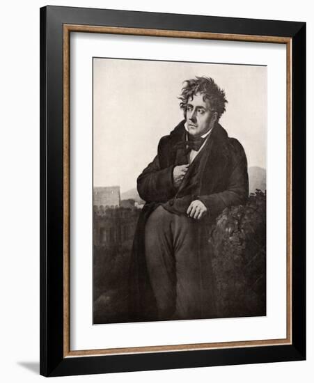 Francois-Rene, Vicomte De Chateaubriand, French Writer and Diplomat, Early 19th Century-Anne-Louis Girodet de Roussy-Trioson-Framed Giclee Print