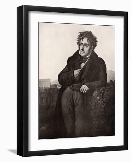 Francois-Rene, Vicomte De Chateaubriand, French Writer and Diplomat, Early 19th Century-Anne-Louis Girodet de Roussy-Trioson-Framed Giclee Print