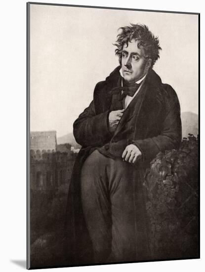 Francois-Rene, Vicomte De Chateaubriand, French Writer and Diplomat, Early 19th Century-Anne-Louis Girodet de Roussy-Trioson-Mounted Giclee Print