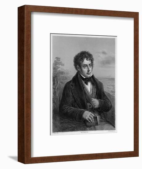 Francois-Rene Vicomte De Chateaubriand French Writer of Romantic Leanings-Delanoy-Framed Art Print