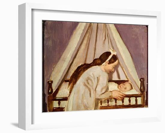 Francois's Cradle, 1916-Maurice Denis-Framed Giclee Print