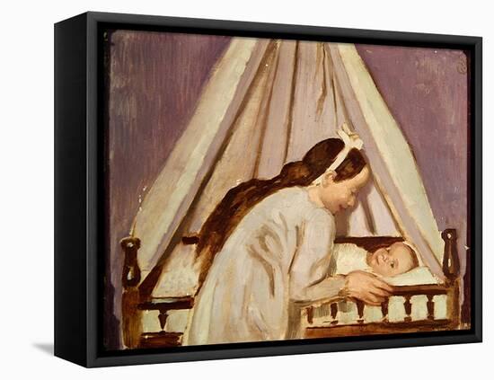 Francois's Cradle, 1916-Maurice Denis-Framed Premier Image Canvas