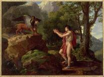 Oedipus and the Sphinx, C.1806-08 (Oil on Canvas)-Francois Xavier Fabre-Giclee Print