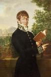 Portrait of an Official, Said to Be l'Intendant Delonay, Standing Above Florence, 1809-Francois-xavier Fabre-Giclee Print