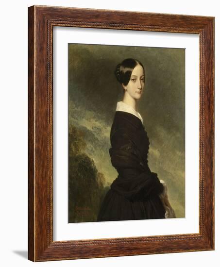 Françoise-Caroline de Bourbon Bragance, princesse du Brésil, princesse de Joinville, 1844-Franz Xaver Winterhalter-Framed Giclee Print