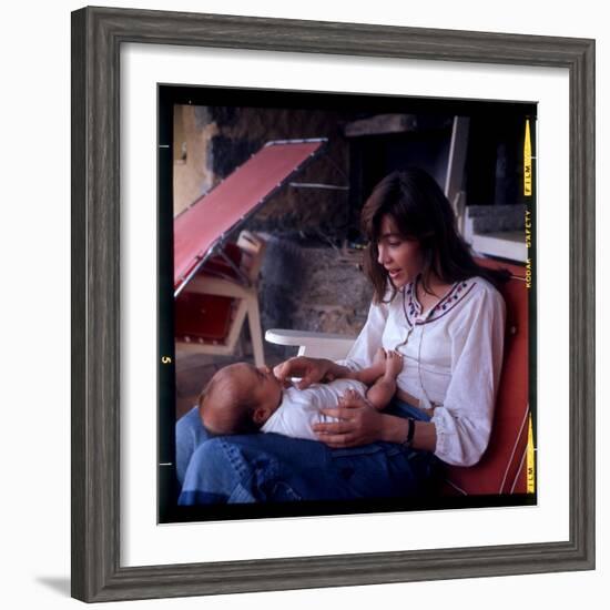 Françoise Hardy and Her Son, Thomas-Marcel Begoin-Framed Photographic Print