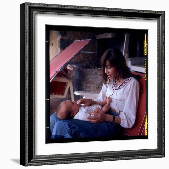 Françoise Hardy and Her Son, Thomas-Marcel Begoin-Framed Photographic Print