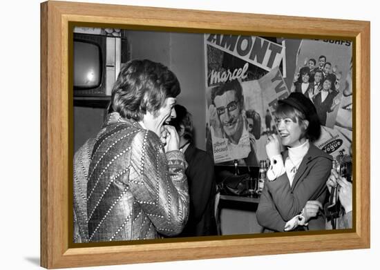 Françoise Hardy and the Rolling Stones's Singer, Mick Jagger-Bouchara-Framed Premier Image Canvas