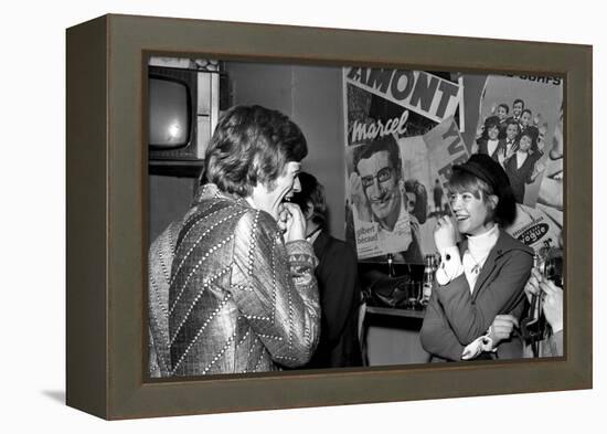 Françoise Hardy and the Rolling Stones's Singer, Mick Jagger-Bouchara-Framed Premier Image Canvas