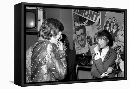 Françoise Hardy and the Rolling Stones's Singer, Mick Jagger-Bouchara-Framed Premier Image Canvas