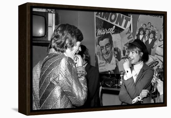 Françoise Hardy and the Rolling Stones's Singer, Mick Jagger-Bouchara-Framed Premier Image Canvas