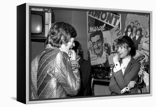 Françoise Hardy and the Rolling Stones's Singer, Mick Jagger-Bouchara-Framed Premier Image Canvas