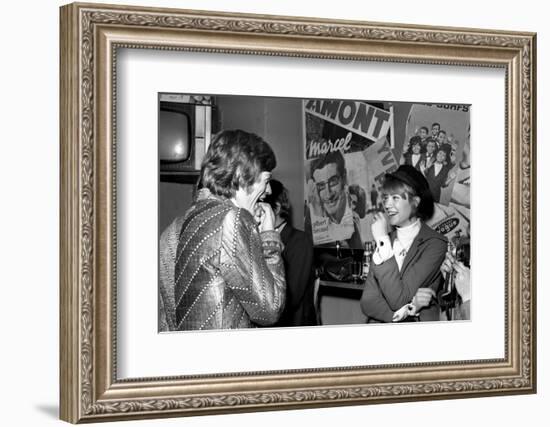 Françoise Hardy and the Rolling Stones's Singer, Mick Jagger-Bouchara-Framed Photographic Print