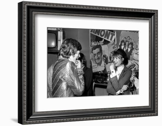 Françoise Hardy and the Rolling Stones's Singer, Mick Jagger-Bouchara-Framed Photographic Print