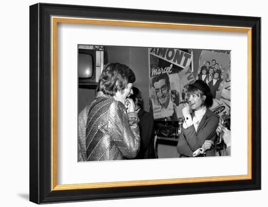 Françoise Hardy and the Rolling Stones's Singer, Mick Jagger-Bouchara-Framed Photographic Print