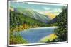 Franconia Notch, New Hampshire - View of Echo Lake, c.1945-Lantern Press-Mounted Art Print