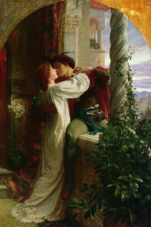 Frank Bernard Dicksee young lovers in dusk Fine Oil painting End of the quest