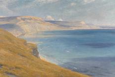 Sea and Sunshine, Lyme Regis, 1919 (Oil on Board)-Frank Bernard Dicksee-Giclee Print