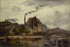 Quai de Valmy et canal Saint Martin-Frank Boggs-Framed Giclee Print