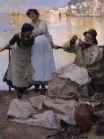 By the Fireside-Frank Bramley-Giclee Print