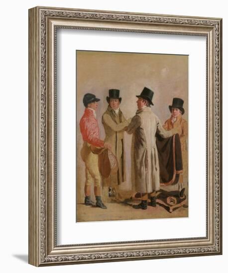 Frank Buckle, John Wastel, Robert Robson and a Stable Lad-Benjamin Marshall-Framed Giclee Print