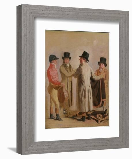 Frank Buckle, John Wastel, Robert Robson and a Stable Lad-Benjamin Marshall-Framed Giclee Print