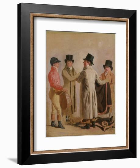 Frank Buckle, John Wastel, Robert Robson and a Stable Lad-Benjamin Marshall-Framed Giclee Print