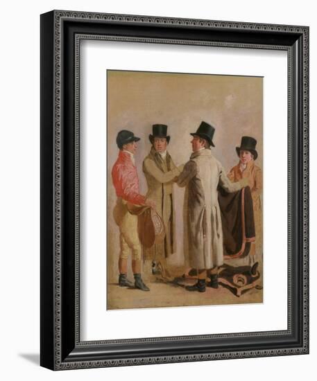 Frank Buckle, John Wastel, Robert Robson and a Stable Lad-Benjamin Marshall-Framed Giclee Print