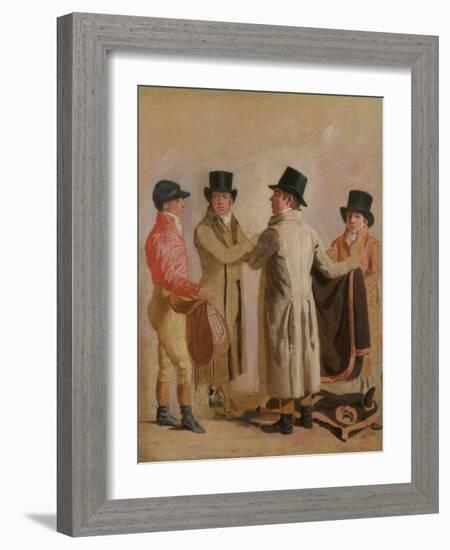 Frank Buckle, John Wastel, Robert Robson and a Stable Lad-Benjamin Marshall-Framed Giclee Print