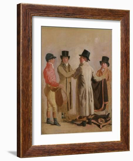 Frank Buckle, John Wastel, Robert Robson and a Stable Lad-Benjamin Marshall-Framed Giclee Print