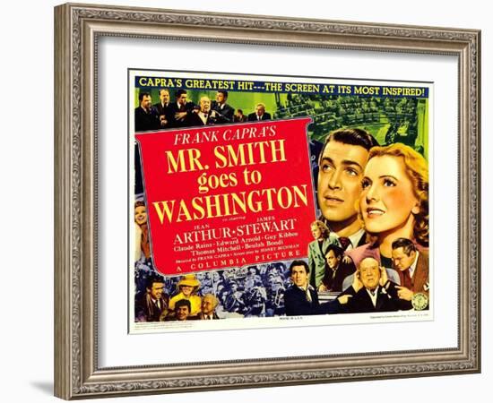 Frank Capra's Mr. Smith Goes to Washington, 1939-null-Framed Art Print