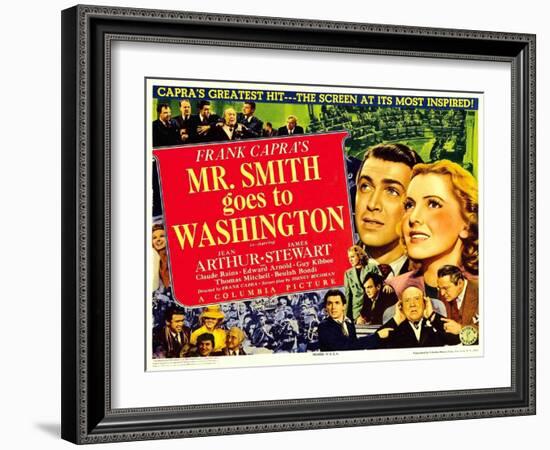 Frank Capra's Mr. Smith Goes to Washington, 1939-null-Framed Art Print