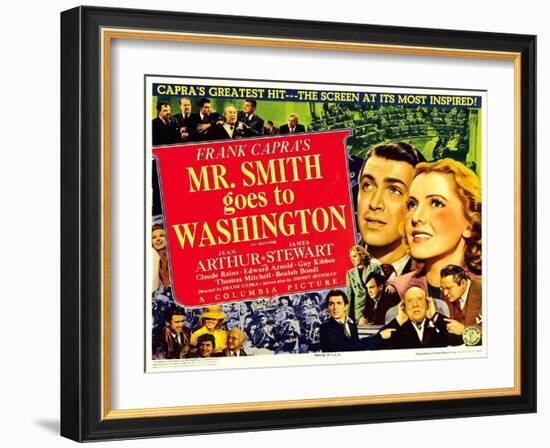 Frank Capra's Mr. Smith Goes to Washington, 1939-null-Framed Art Print