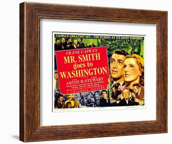 Frank Capra's Mr. Smith Goes to Washington, 1939-null-Framed Art Print