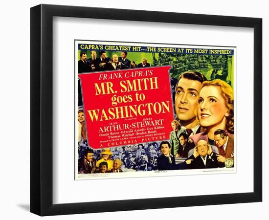 Frank Capra's Mr. Smith Goes to Washington, 1939-null-Framed Art Print