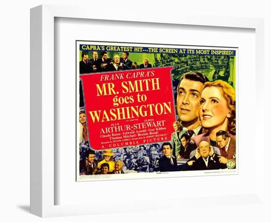 Frank Capra's Mr. Smith Goes to Washington, 1939-null-Framed Art Print