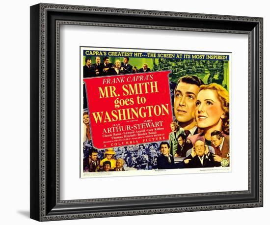 Frank Capra's Mr. Smith Goes to Washington, 1939-null-Framed Art Print