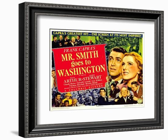 Frank Capra's Mr. Smith Goes to Washington, 1939-null-Framed Premium Giclee Print
