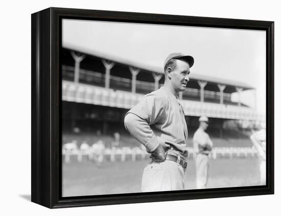 Frank Chance, Chicago Cubs, Baseball Photo No.1 - Chicago, IL-Lantern Press-Framed Stretched Canvas